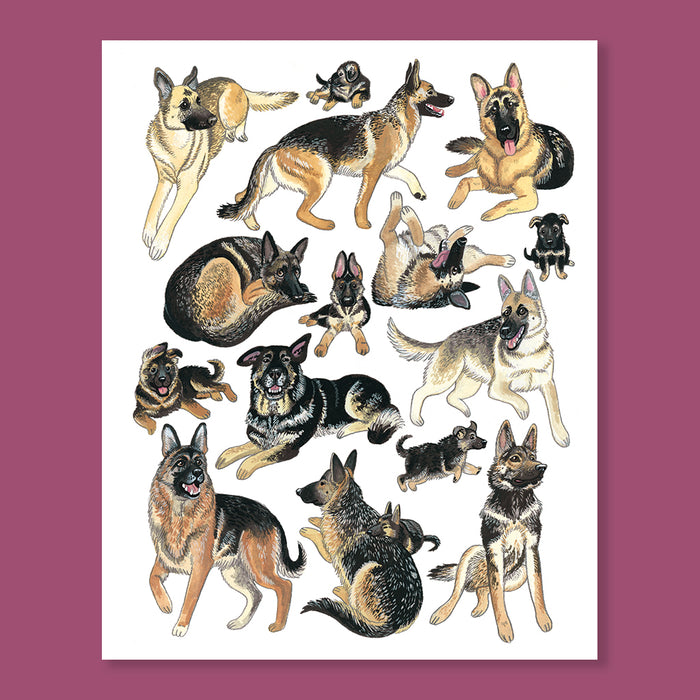 German Shepherd Print