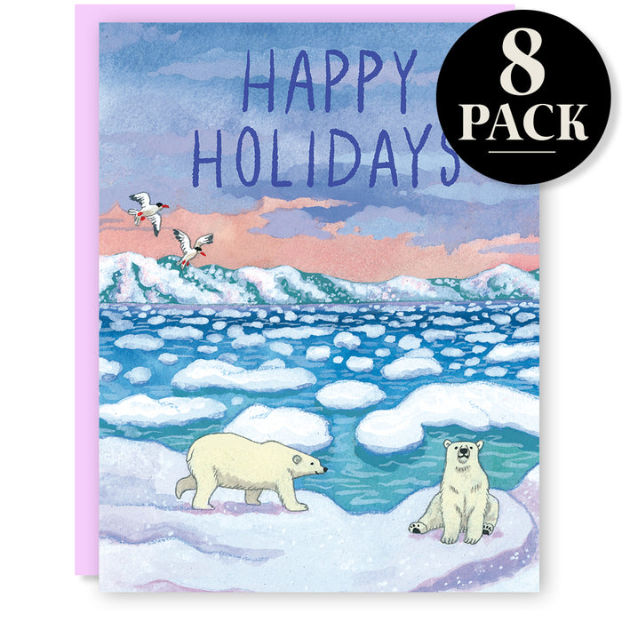 Holiday Polar Bears Card Box