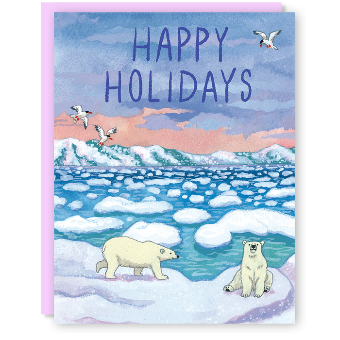 Holiday Polar Bears Card