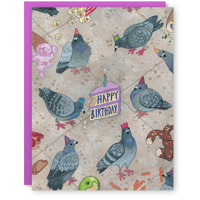 Pigeon Birthday Card