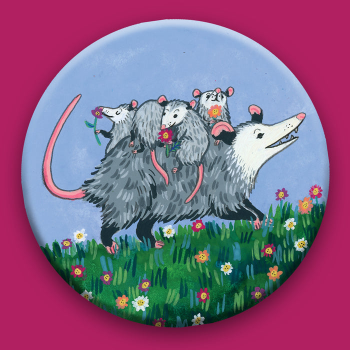 Spring Opossum Magnet